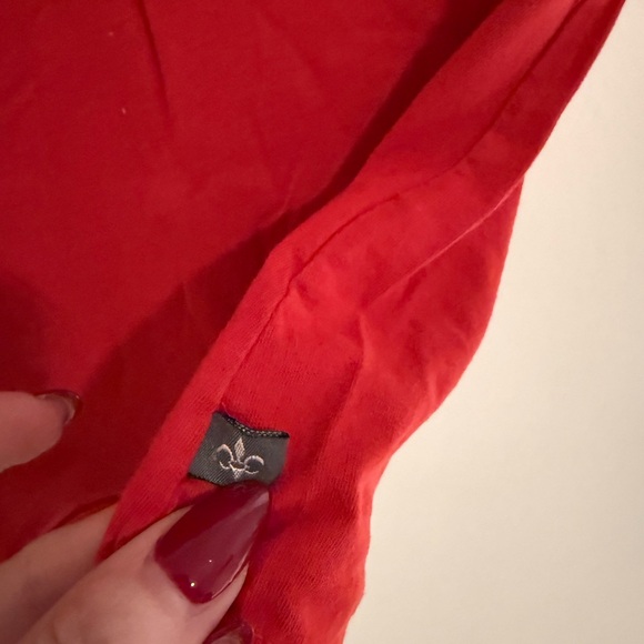 James Perse Vibrant Red Short Sleeve Tee size 2/Small - Picture 3 of 5